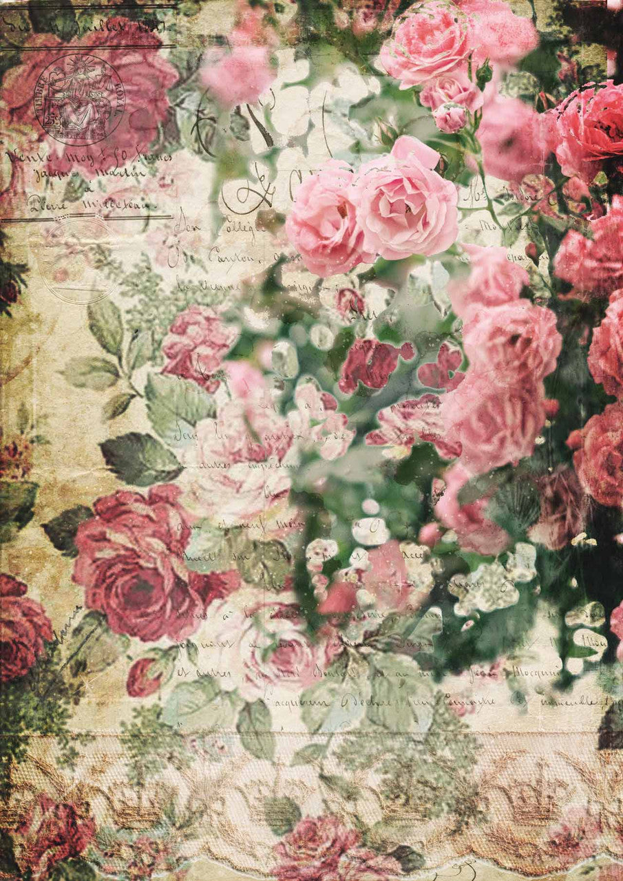 Decoupage Queen Splash of Roses