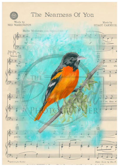 Oriole with Music - Connie's Rice Paper