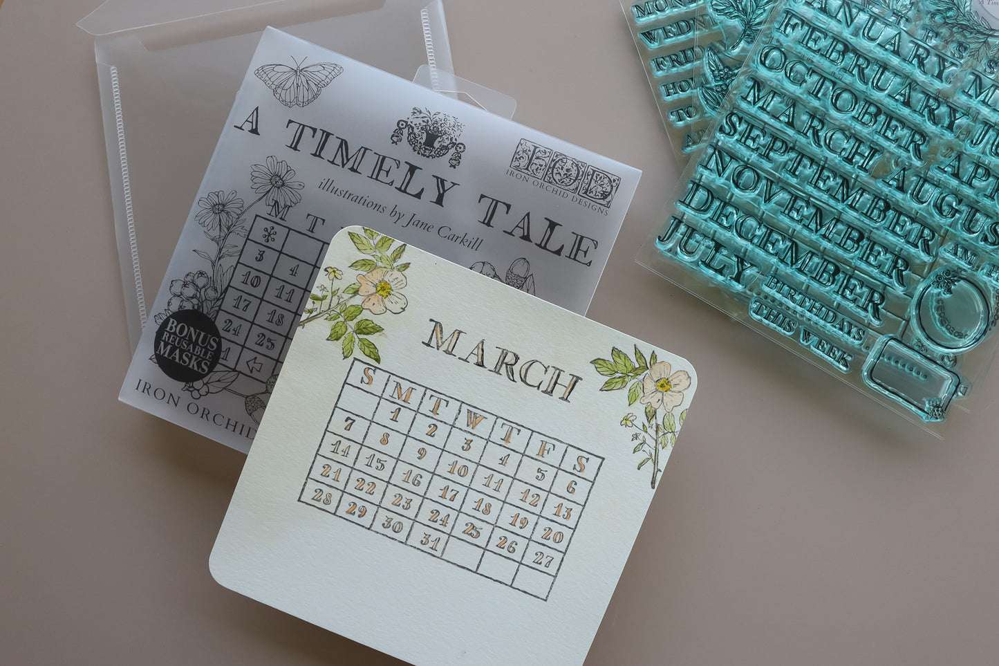 A Timely Tale Stamp 6x6