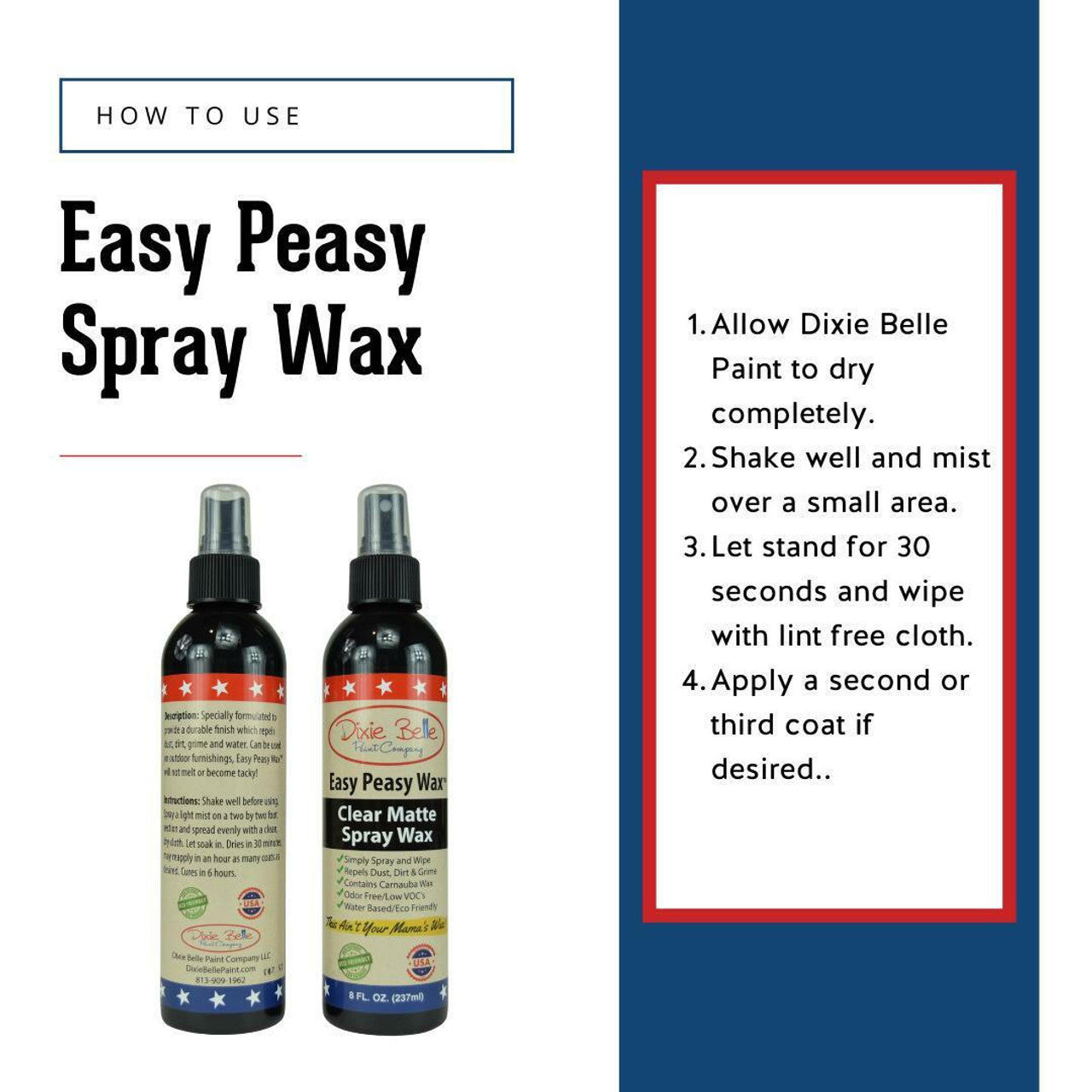 Easy Peasy Spray Wax 8oz.