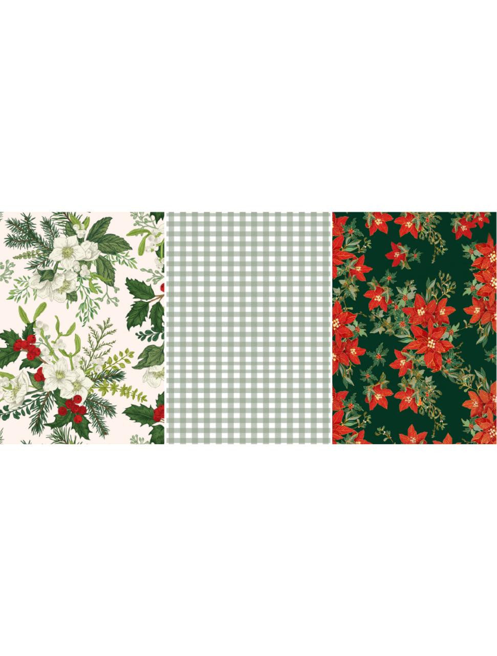 Holiday Holly - A3 Rice Decoupage Paper