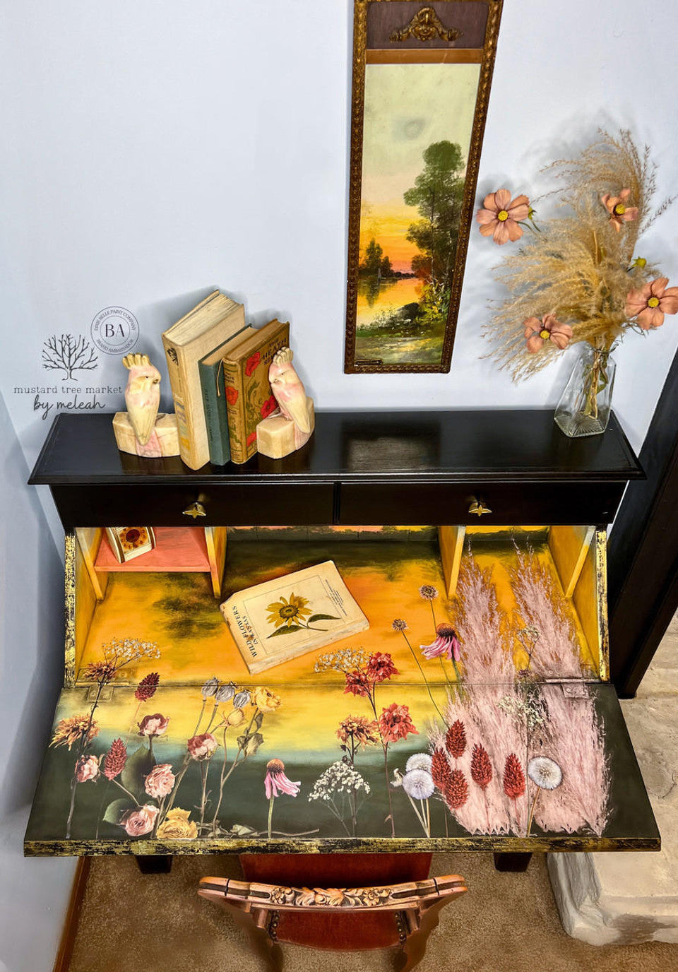Pink Pampas and Dried Wilds - Transfer