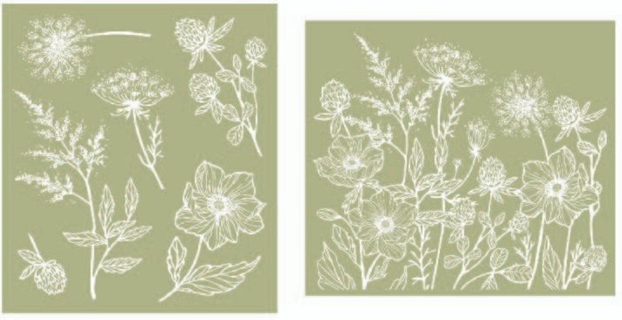 Wildflowers - Silkscreen Stencil