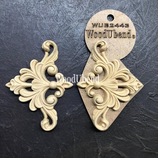 Fleur-de-lis Applique #2443 (set of 2)